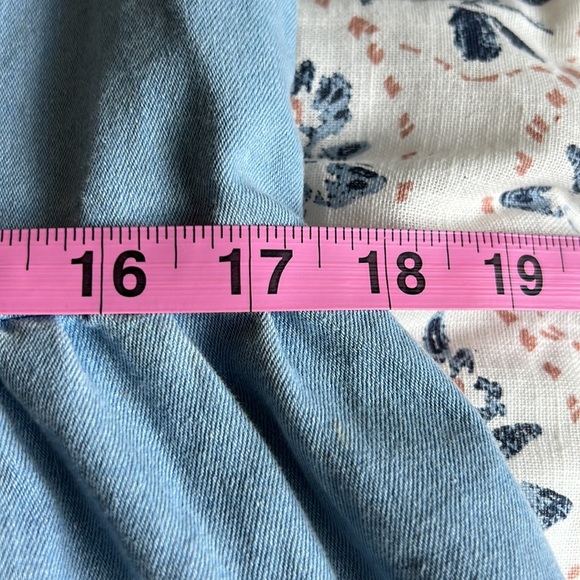 Puff Sleeve Tiered Dress in Denim Chambray - Picture 10 of 10